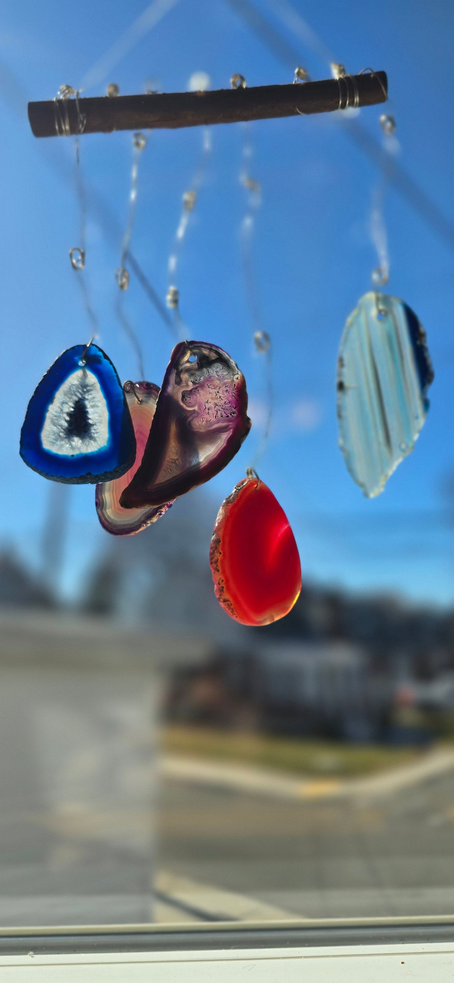 5-piece Agate suncatcher / Windchime