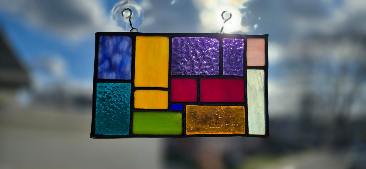 Rectangles and Squares - Large Glass