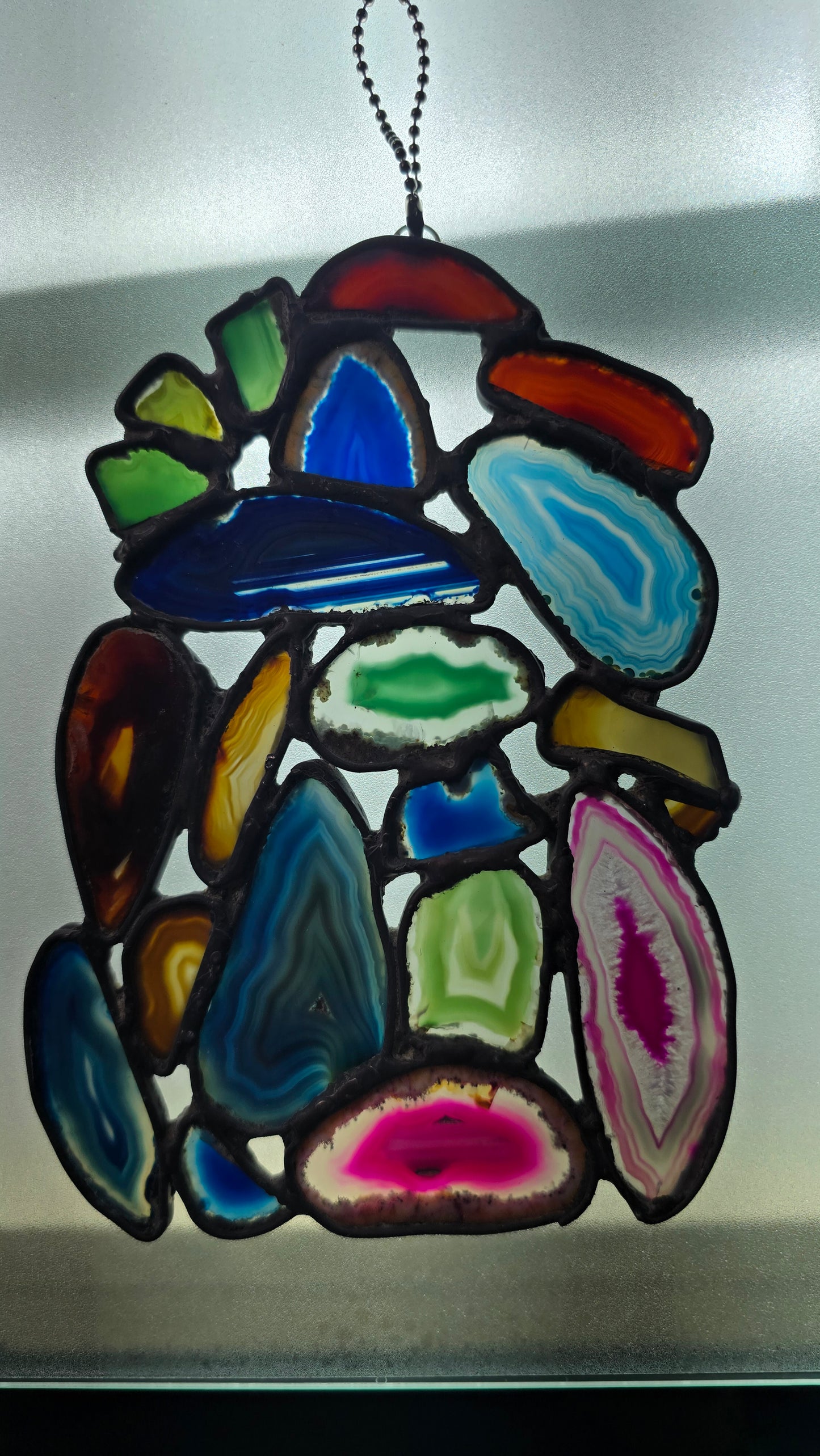 Agate slices - wrapped in Hobby came