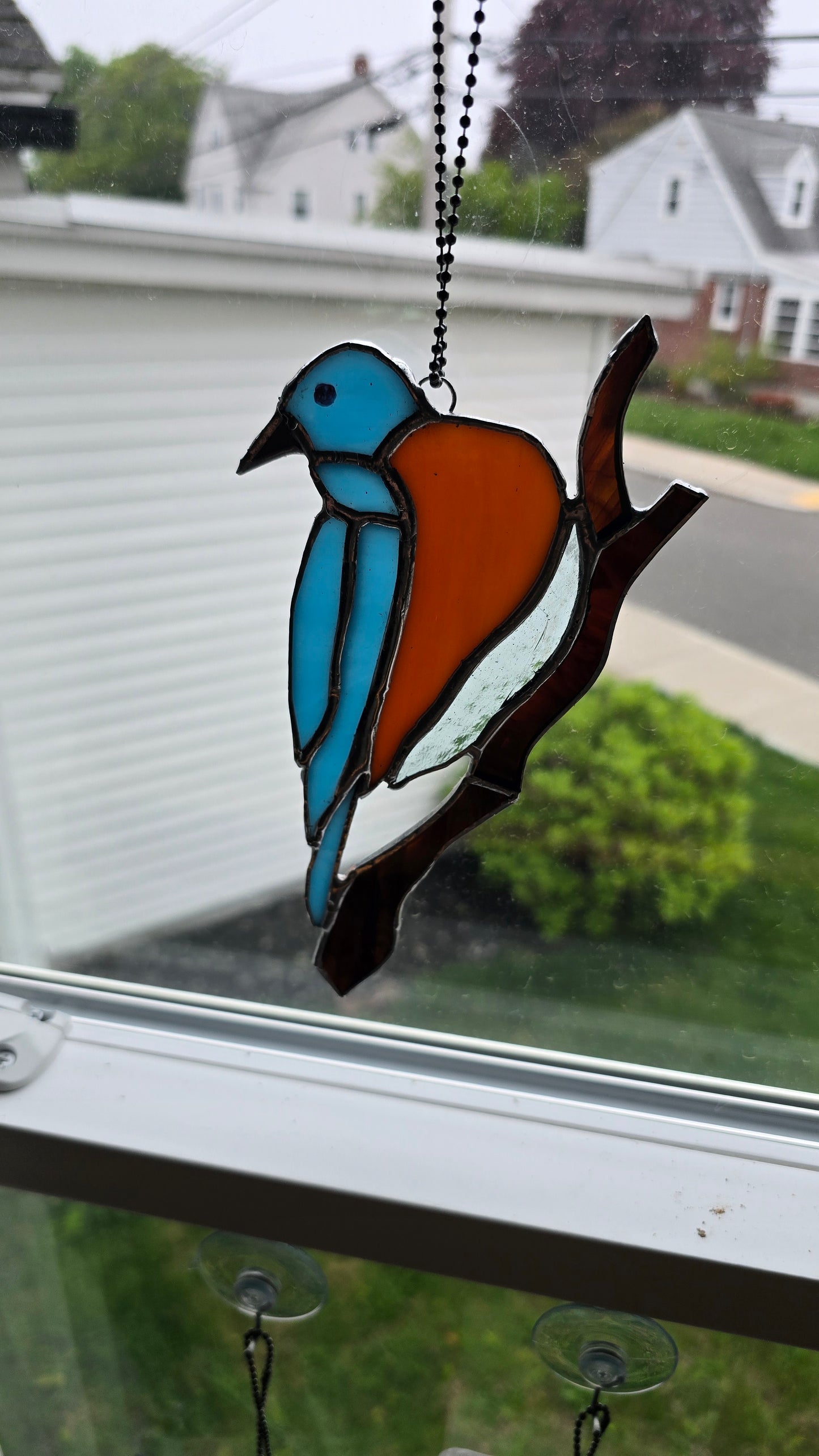 Bluebird - Stained-glass suncatcher