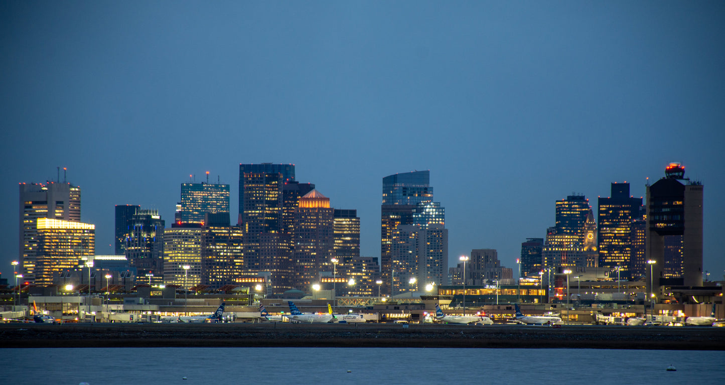 Boston and Logan at Night