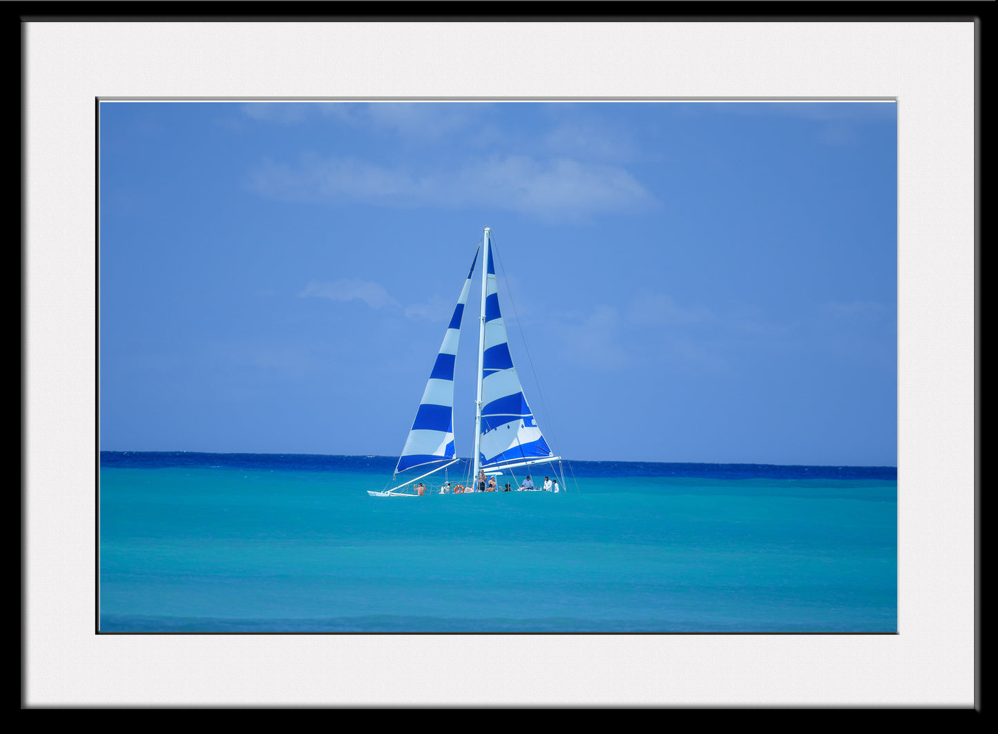 Blue Sailboat - Hawaii