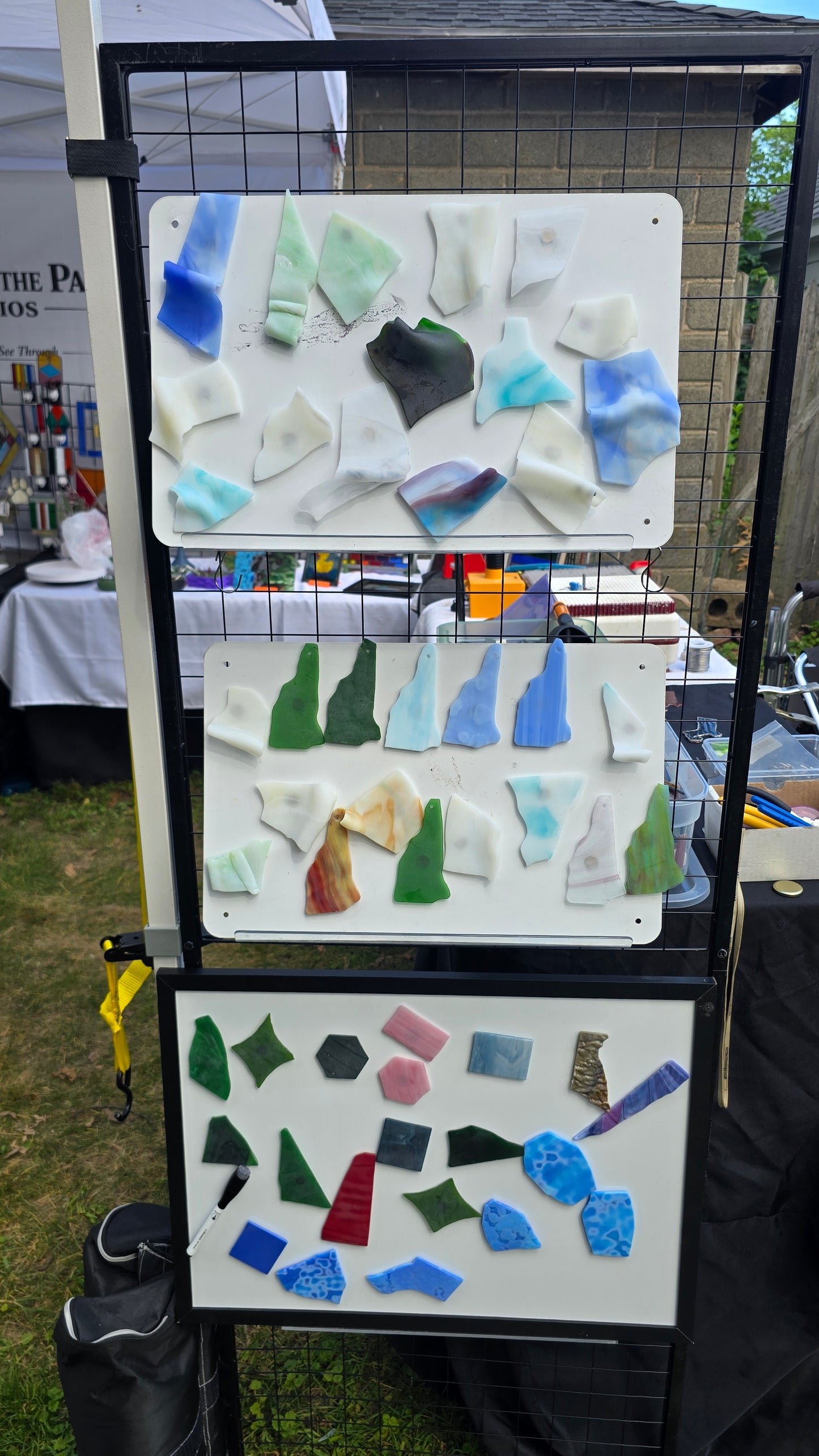 Tumbled 'Sea Glass' magnets