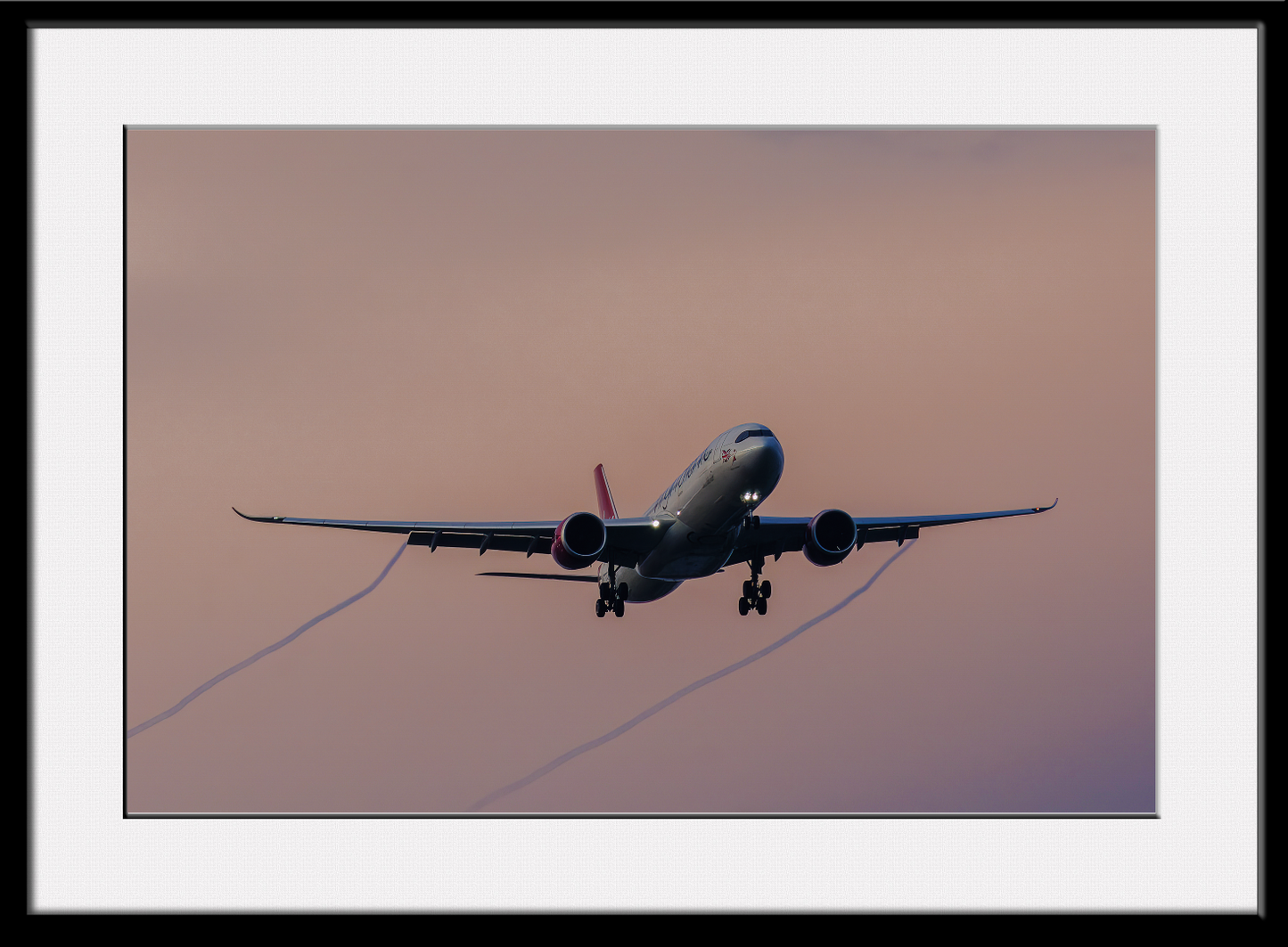 Virgin Atlantic Contrails