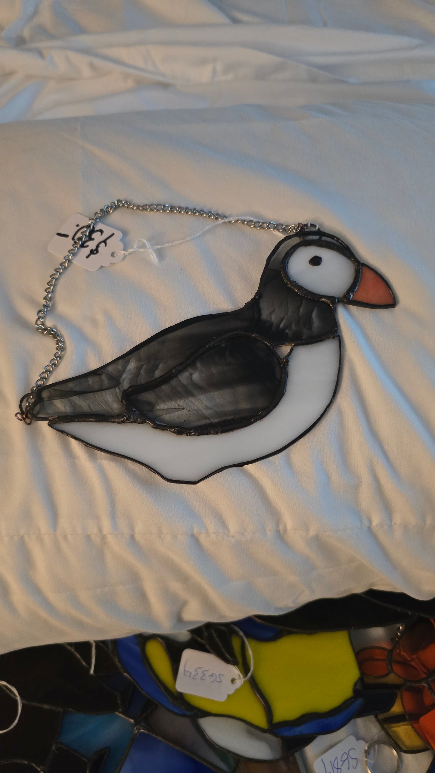 Puffin - Stained Glass Sun Catcher Boothbay Harbor