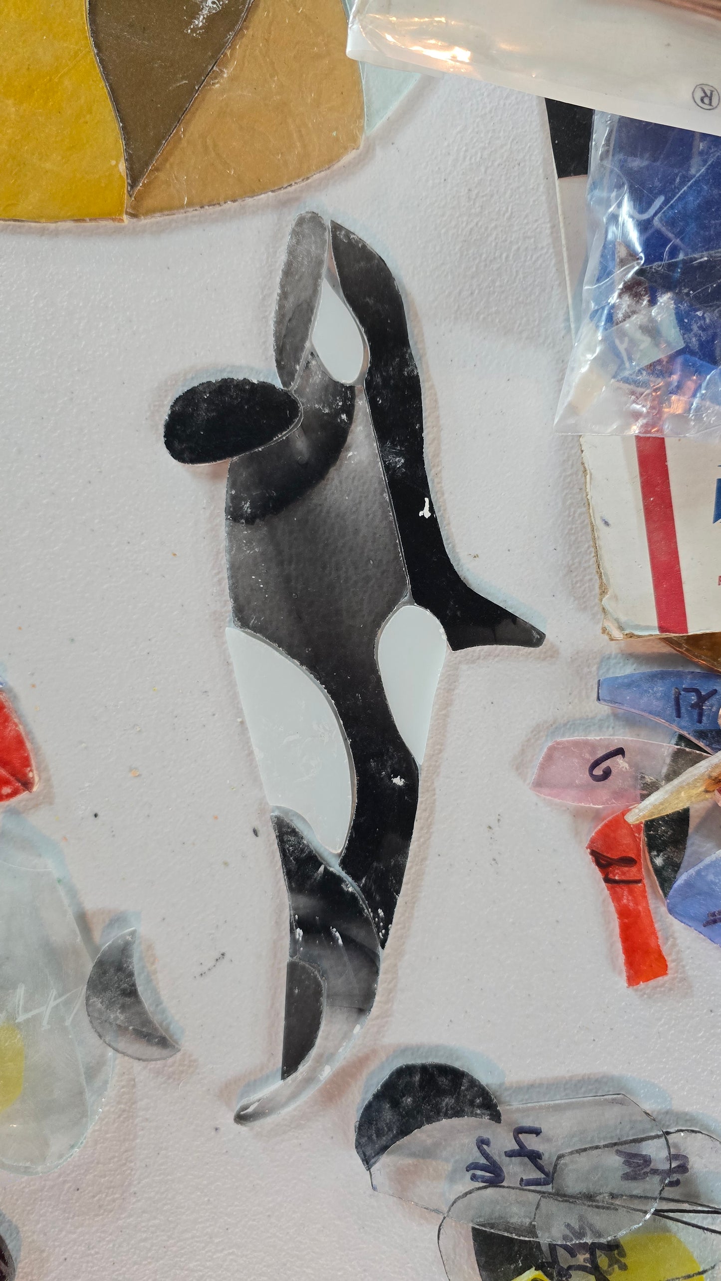 Stained Glass Orca