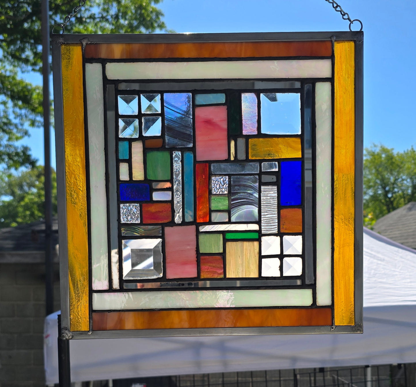 Stained-glass panel - "Random"