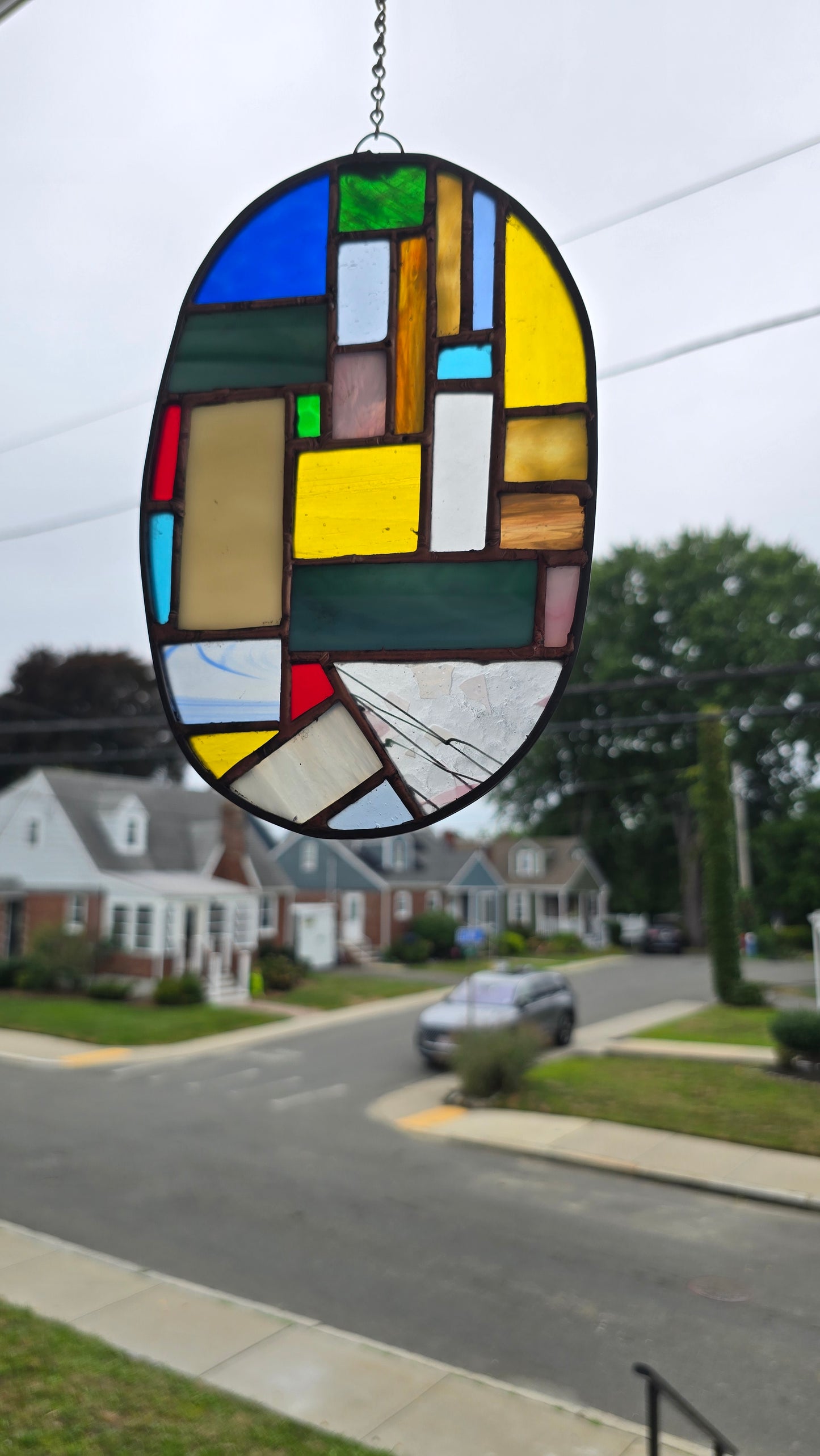 Artisan Tumbled Glass Oval – Frosted Matte to Vibrant Glow