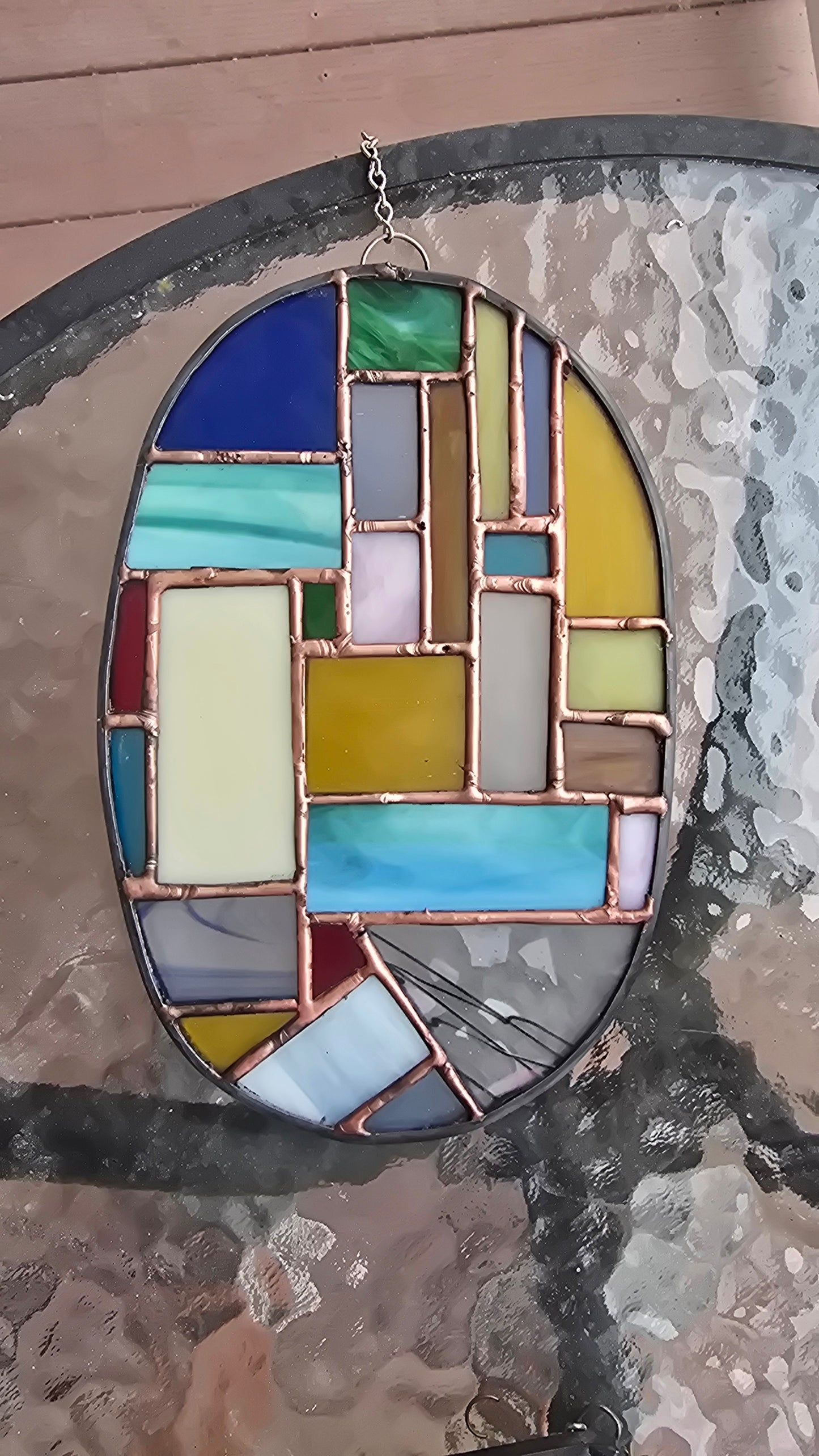 Artisan Tumbled Glass Oval – Frosted Matte to Vibrant Glow