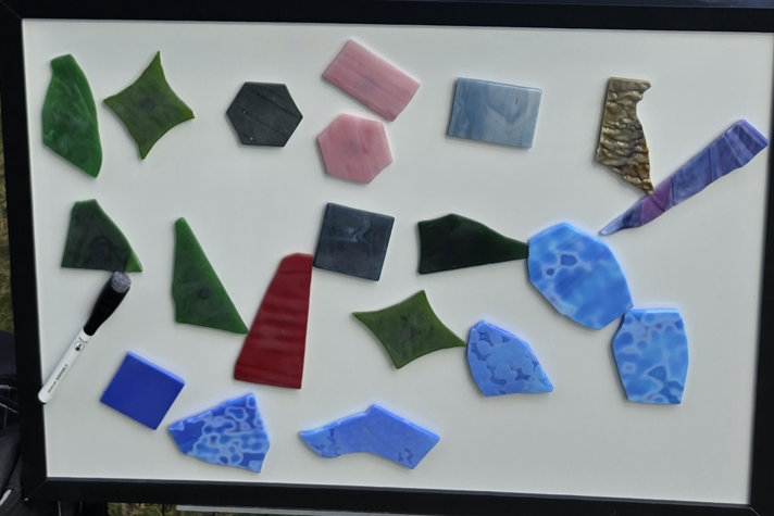 Tumbled 'Sea Glass' magnets