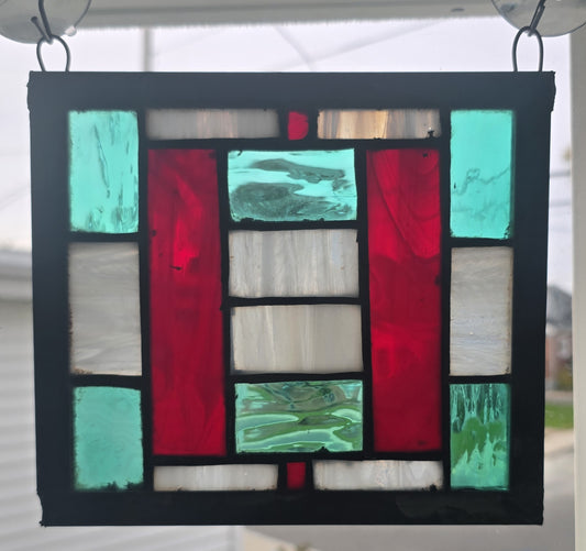 Red, Green & White Stained Glass