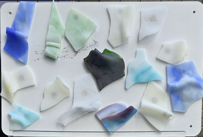 Tumbled 'Sea Glass' magnets