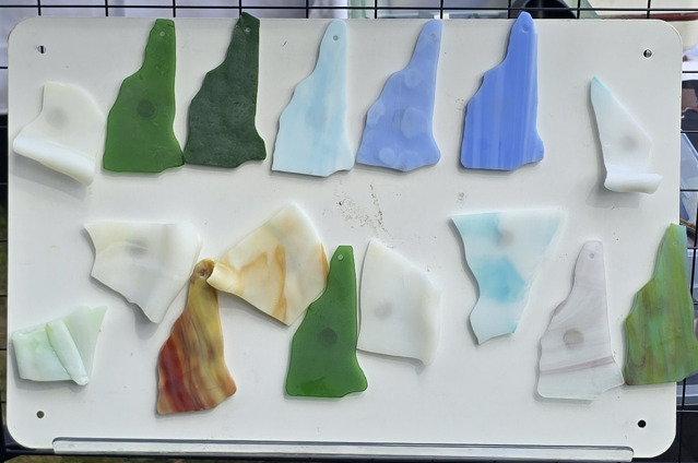 Tumbled 'Sea Glass' magnets