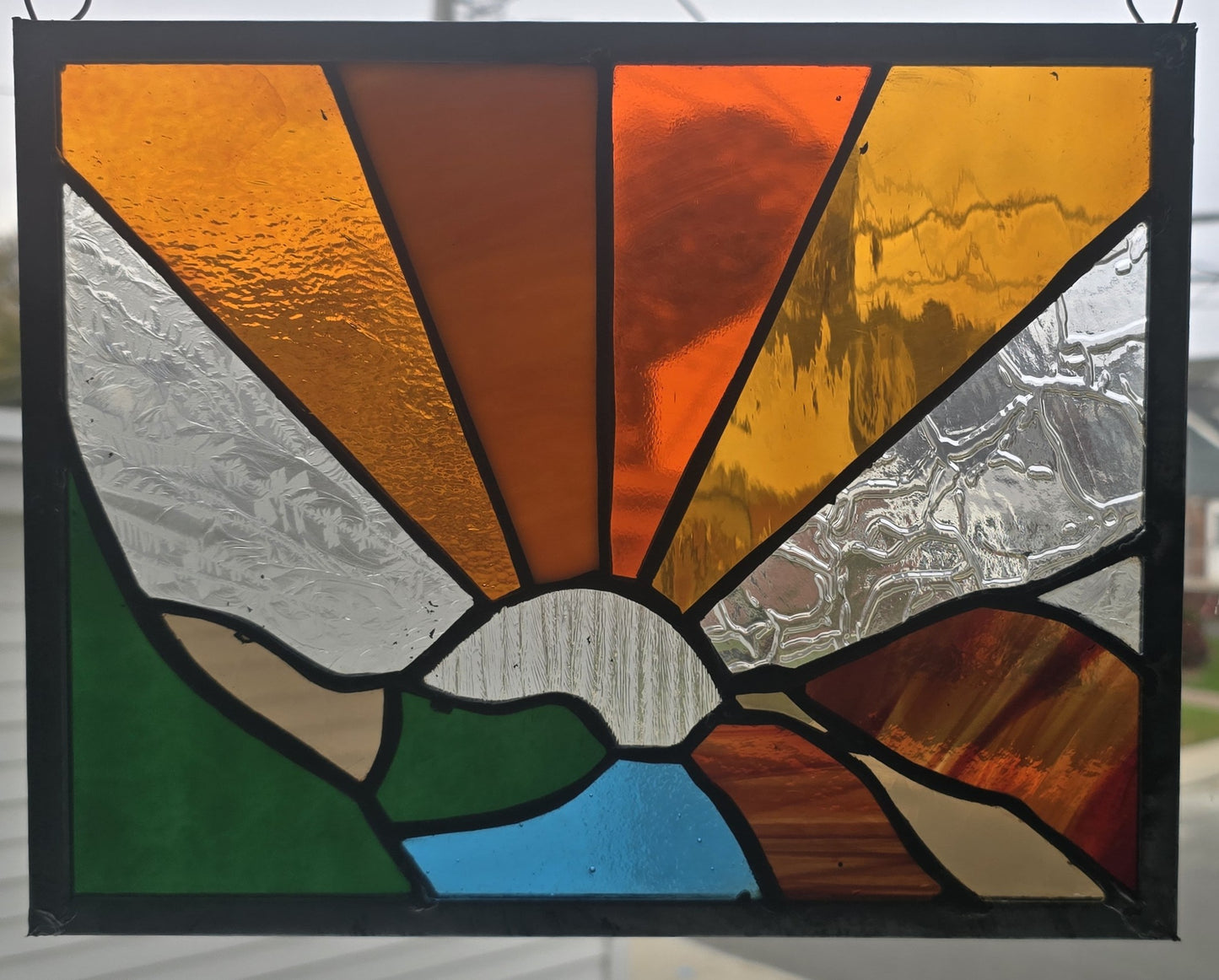 Sunburst - Horizon, clear sun