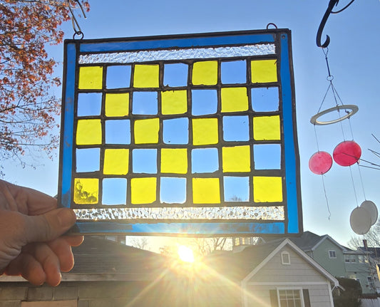 Blue and Yellow Squares