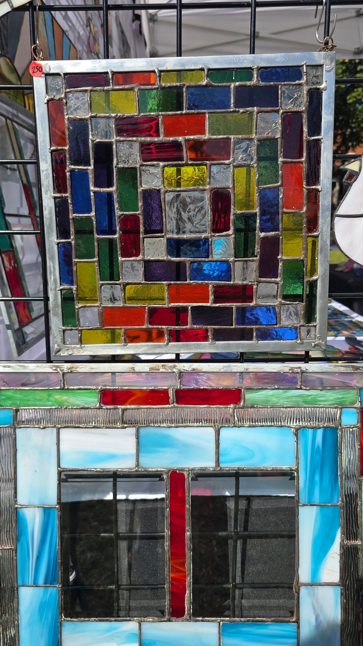 Stained Glass Panel – Geometric 90+ Pieces